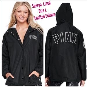VS Pink Sherpa Lined Coaches Jacket Limite…